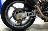 NEU Ducati M900 888 u.a. Kettenspanner Achsplatte Schwinge Schutz black