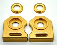NEU Ducati M900 888 ST2 u.a. Kettenspanner Achsplatte Schwinge Schutz gold